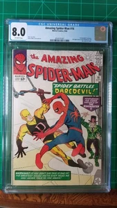 Amazing Spider-Man #16 CGC 8.0 VF 1st Daredevil Crossover - Picture 1 of 2