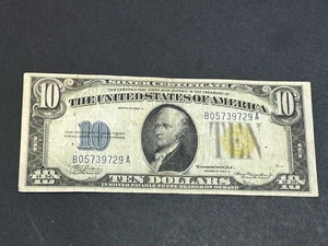 1934 a $10 ***North Africa Note*** Silver Certificate US Bill LOW Shipping!!! - Picture 1 of 2