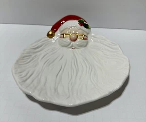 Omnibus by Fitz & Floyd Weihnachtsmann Weihnachtsplätzchen/Vorspeisenteller Vintage '95 - Bild 1 von 7
