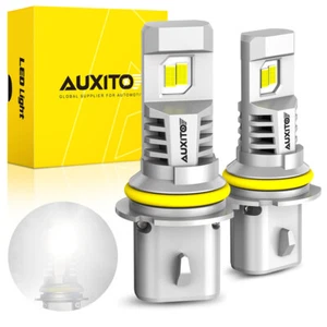 2Pcs 9007 LED Headlight Low High Beam Bulbs 60W 6500K Super White Bright AUXITO - Picture 1 of 11
