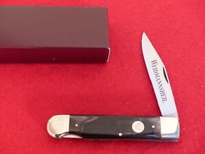 Weidmannsheil Germany buffalo horn combo blade lockback mint in box knife