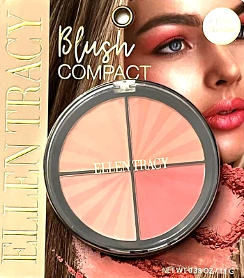 ELLEN TRACY Blush Compact 4 Rosy Shades 11 g NEW!! - Image 1 of 3