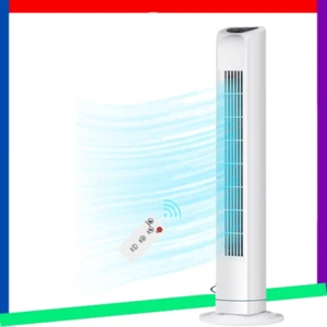 Oscillating Bladeless Tower Fan with Remote, Quiet Cooling Portable - Picture 1 of 8
