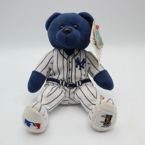 2000 Team ML Bears New York Yankees #2 Derek Jeter Bear Genuine MLB MLBPA w/ Tag Cover