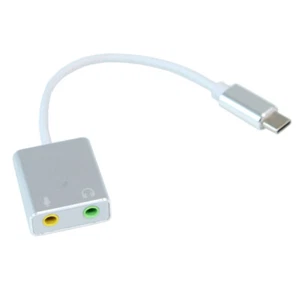 USB Type-C to 3.5mm Audio and Microphone Adapter for Smartphone / Computer - Picture 1 of 1