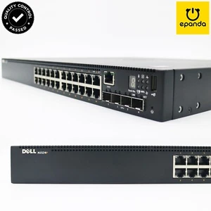 Dell EMC N1524P GigE PoE+ Layer3 Switch E16W001 24xGigabit Ethernet 4x10GbE SFP+ - Picture 1 of 18