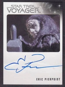 STAR TREK VOYAGER QUOTABLE  AUTOGRAPH ERIC PIERPOINT AS KORTAR - Picture 1 of 1