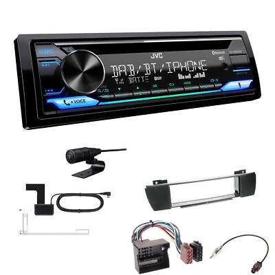 JVC KD-DB922BT Autoradio DAB+ Bluetooth für BMW X3 2004-2010 schwarz - Bild 1 von 4