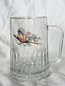 TUDOR DEMA Glass TANKARD MUG STEIN CUP w Faisán B507 hecho en Inglaterra 24 oz. - Imagen 1 de 8