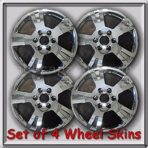 Set of 4 Chrome Acadia Wheel Skins Hubcaps 18" 2007-2013 GMC Acadia Wheel Covers - Picture 1 of 4