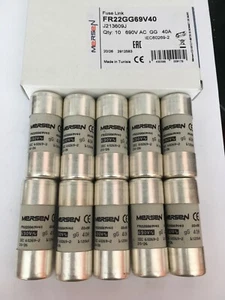 FR22GG69V40 40A Mersen Ferraz Shawmut J213609 Fuse JPSF762 Qty of 1/5/10 VAT Inv - Picture 1 of 4