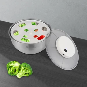Electric Salad Spinner Fruit Vegetable Washer Dryer Vegetable Dehydrator - Picture 1 of 20