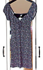Neu Clockhouse S 36 38 Sommerkleid Kleid hübsch Schwarz Bunt Rüschen Top geblümt
