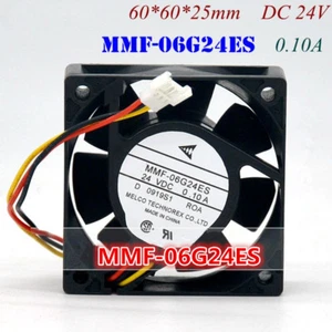 Mitsubishi MMF-06G24ES-ROA 24V 0.1A 6025 6CM Inverter 3-wire Cooling Fan 6025 - Picture 1 of 3