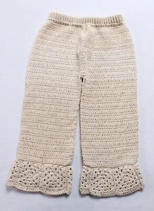 En. The Label Girl's Knit Pull On Ruffle Pants EJ1 Beige See Description NWT - Picture 1 of 5