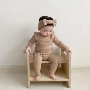 Children's Clothing Baby Jumpsuit Suit Home Clothes Two-piece Set - Picture 1 of 13
