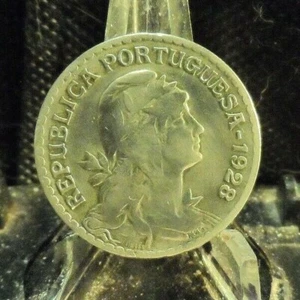 CIRCULATED 1928 1 ESCUDO PORTUGESE COIN (80819)1 - Picture 1 of 3