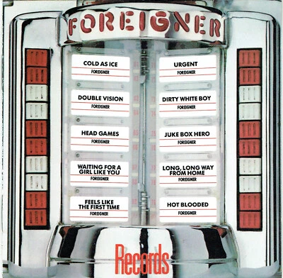(CD) Foreigner - Records - Dirty White Boy, Juke Box Hero, Urgent, Cold As Ice - Bild 1 von 2