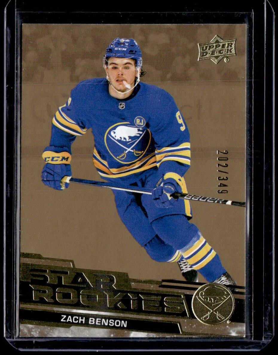 2023 Upper Deck Star Rookies Box Set Gold #25 Zach Benson /349 RC Rookie
