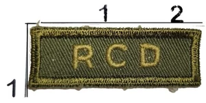 Royal Canadian Dragons ricamato Canada uniforme militare patch RCD flash - Foto 1 di 1