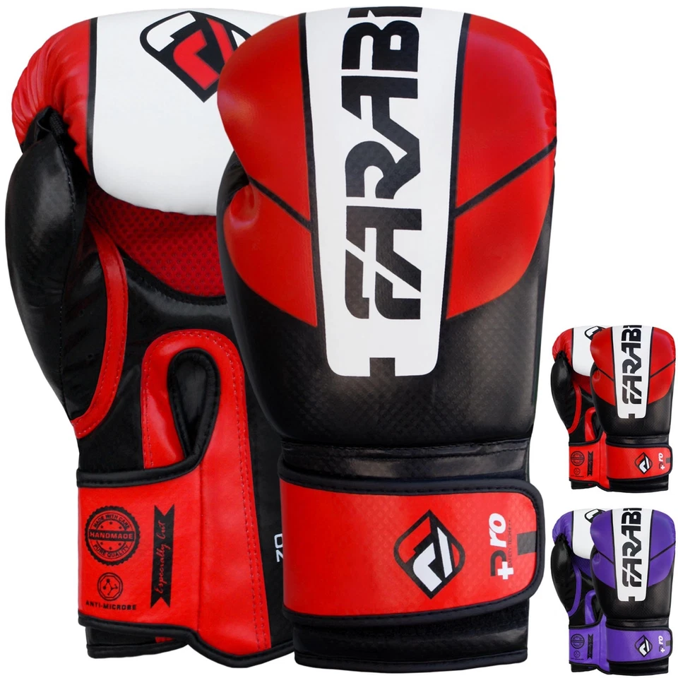 Farabi Pro Safety Tech MMA Muay Thai Training Sparring Boxing Gloves