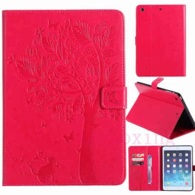 Embossed Smart Flip Leather Stand Case Cover For iPad 5th 6th Gen/Mini/Air/Pro - Image 1 of 4