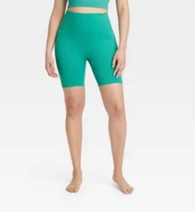 Pantaloncini bici donna senza cuciture a costine alte 6" - tutto in movimento taglia XL - Foto 1 di 5