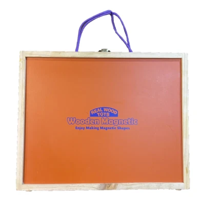 Real World Toys  Wood Magnetic Shapes Wood Carry Case - Image 1 of 4