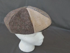 NEWSBOY CAP BY HANNA HATS OF DONEGAL LTD,  HANDCRAFTED IN IRELAND, SIZE SMALL - Picture 1 of 7