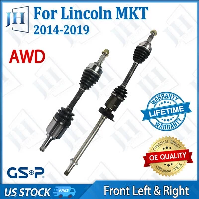 Juego de ejes delanteros CV para 13-16 Lincoln MKS EcoBoost 14-19 MKT V6 3,5 L AWD Foto 1 de 4