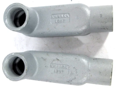 批量 2 件 - Killark - LB37 - 卷 11.0 立方英尺  IN. 3 #4 AWG 最大尺寸连接器 — 第 1/4 张图片