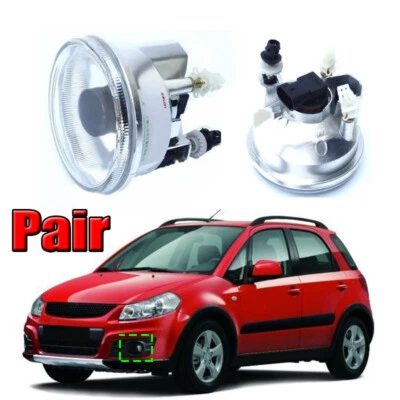 Las luces antiniebla del parachoques delantero derecho y derecho 2 piezas para Suzuki SX4 2007-2012 son adecuadas Foto 1 de 4
