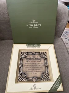 CELTIC SHADOWS - Bronze Gallery - BRONZE PLATED PLAQUE -“ An Old Irish Blessing” - Picture 1 of 3