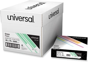 Deluxe Colored Paper, 20 Lb Bond Weight, 8.5 X 11, Green, 500/Ream - Picture 1 of 12