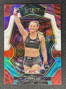 2023 Panini Select UFC Andrea Lee #158 Premier Level Tri-Color Prizm