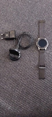 Samsung Galaxy Watch SM-R800 46mm Edelstahlgehäuse mit Sportarmband in... - Bild 1 von 4