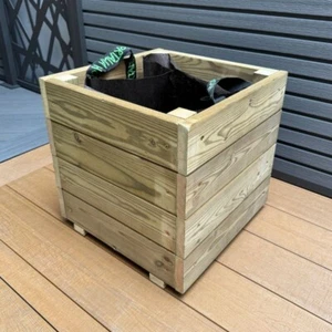 Hochbeet Jardinera, Quadratischer Pflanzkübel, Blumenkasten, Premium Qualität - Bild 1 von 10