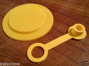 CHILTON Sears Craftsman Gas Can Parts Only 1 New Yellow SEAL DISC +REAR VENT CAP - Picture 1 of 10