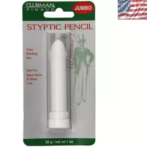 Clubman Jumbo Styptic Pencil Treat & Seal Shaving Cuts Fast Stop Bleeding Pinaud - Picture 1 of 4