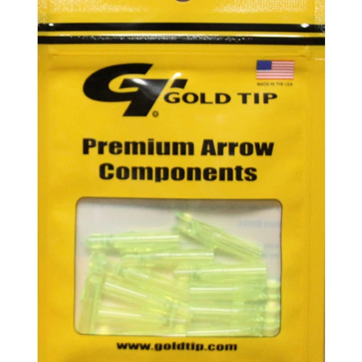 Gold Tip 12pk .246 GT Series Nock Flo Green Archery Arrow #23452 Replacements - Image 1 of 1