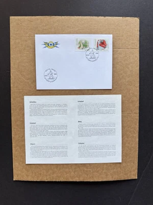 Iceland 1992 FDC (40) Volleyball +Skiing #710-11 +New Issue Bulletin - Image 1 of 2