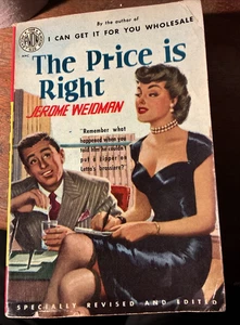 The Price Is Right-Weidman, Jerome - Vintage 1957 Sleaze Pulp PB - Free Shipping - Imagen 1 de 3