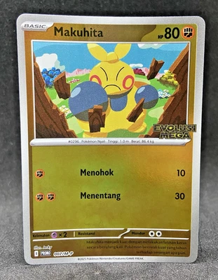 Pokemon TCG Indonesia Makuhita 007/M-P Mega Evolution Promo (Evolusi Mega) Stamp - Image 1 of 4