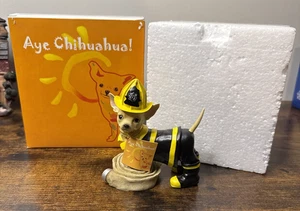 Westland Aye Chihuahua Fireman Figurine #13343 2008 w/ Box – Firefighter Dog - Picture 1 of 14