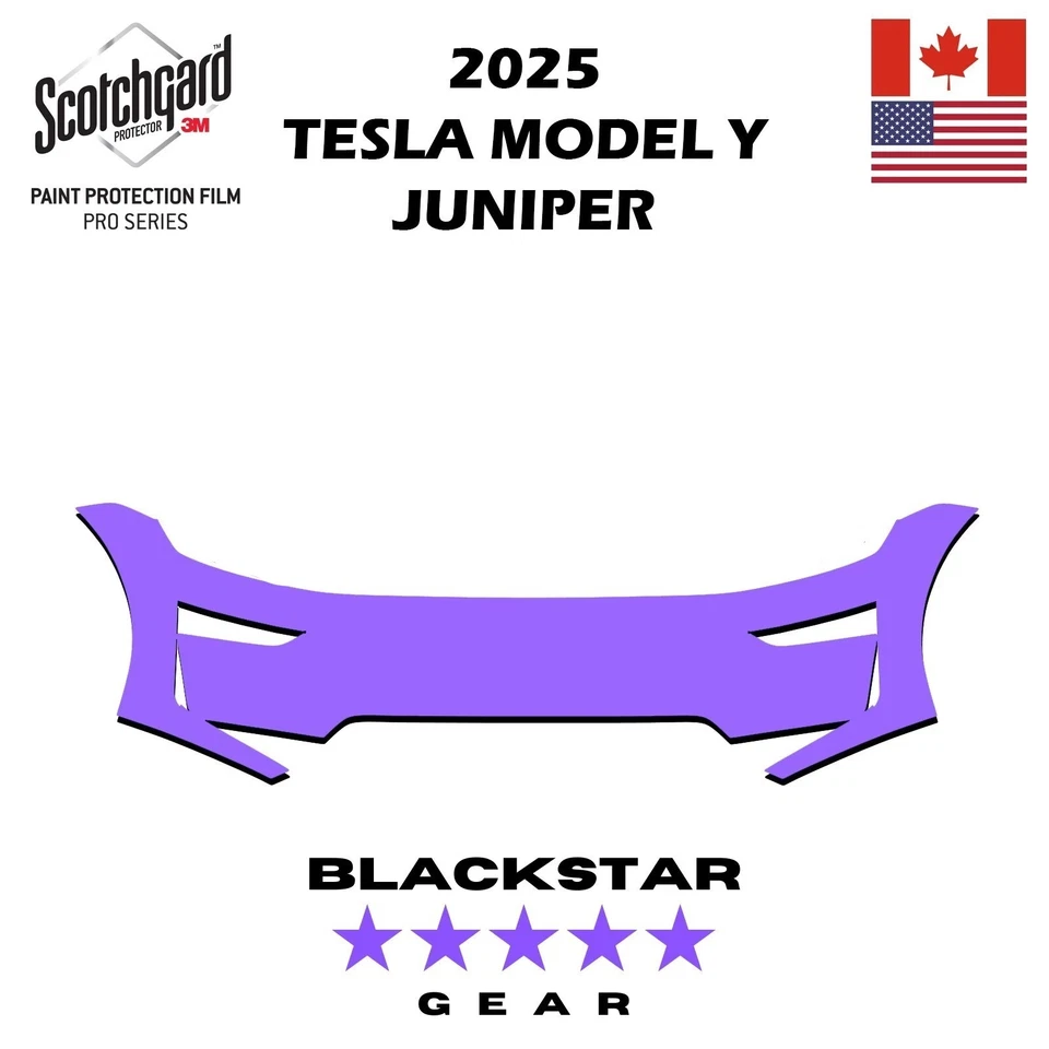 Tesla Model Y 2025-2026 Juniper Pre-Cut 3M PRO Paint Protection Film PPF Bumper - Image 1 of 2
