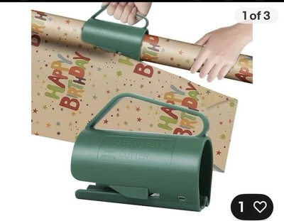 Little ELF Wrapping Paper Gift Roll Cutter With Handle Made Easy and Fun 2pk - Image 1 of 3