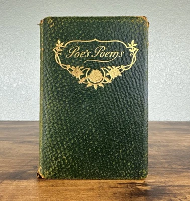 EDGAR ALLEN POE 1902 COMPLETE POETICAL WORKS LEATHER BOUND~LENORE/THE RAVEN Foto 1 de 4