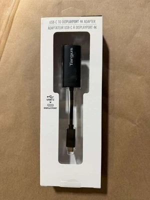 Targus USB-C to DisplayPort 4k Adapter - Black - New - Image 1 of 4