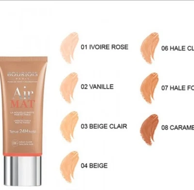 Bourjois Air Mat Foundation #4 Beige Tenue 24H Hold - Image 1 of 4