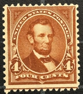 US Stamps - SC# 280 - MOGH - 4 Cent Small Banknote - 4th Issue- SCV - $30.00 - Picture 1 of 2